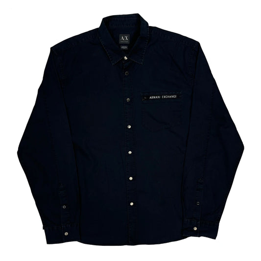 Armani Exchange Shirt - XL Navy Cotton