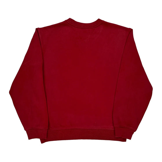 Tommy Hilfiger Sweatshirt - Medium Red Cotton Blend