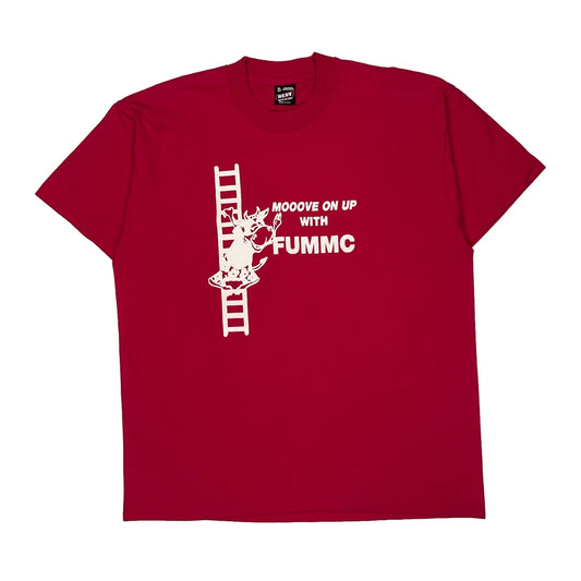 Funmc Fruit Of The Loom T-Shirt - XL Red Cotton Blend