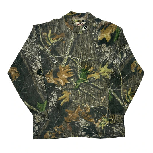 Vintage Mossy Oak Long Sleeve T-Shirt - XL Camo Cotton