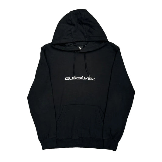 Quiksilver Hoodie - Medium Black Cotton