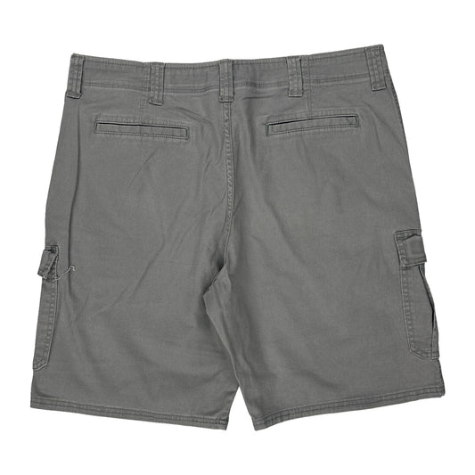 Wrangler Cargo Shorts - 36W 9L Grey Cotton