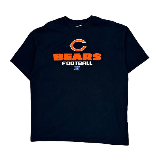 Vintage Bears Nfl T-Shirt - XL Black Cotton