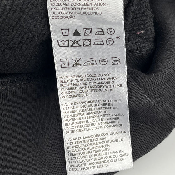 Levis Graphic Hoodie - Small Black Cotton Blend