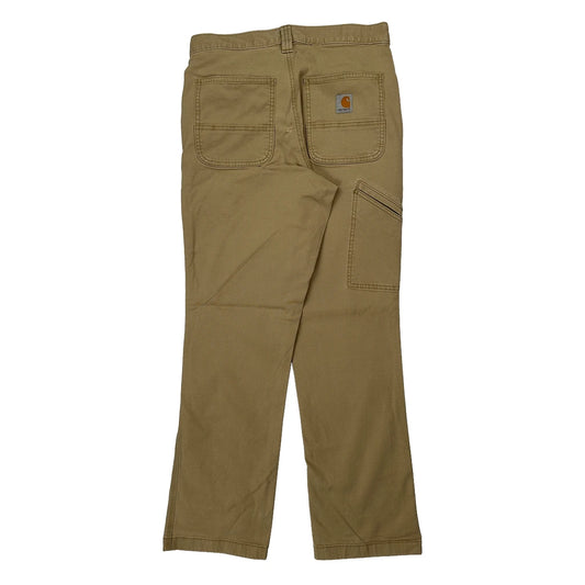 Carhartt Carpenter Trousers - 28W 30L Beige Cotton