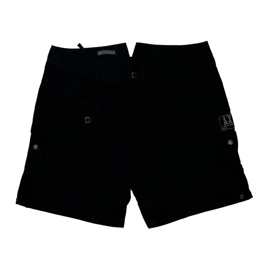 Armani Exchange Cargo Cargo Shorts - 32W 11L Black Cotton