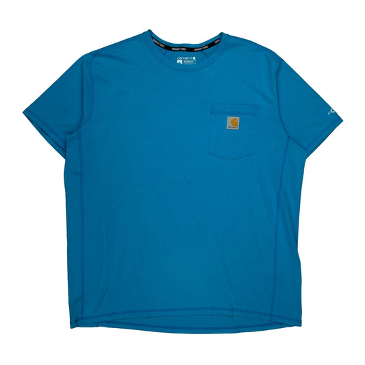 Carhartt T-Shirt - XL Blue Cotton