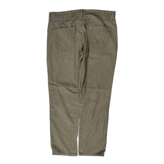 Vintage Levis Cord Trousers - 35W 30L Khaki Corduroy
