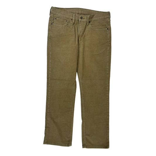 514 Levis Cord Trousers - 36″ Waist Khaki Cotton