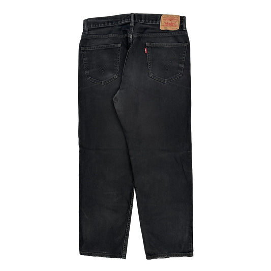Levis 550 Jeans - 35W 32L Black Cotton