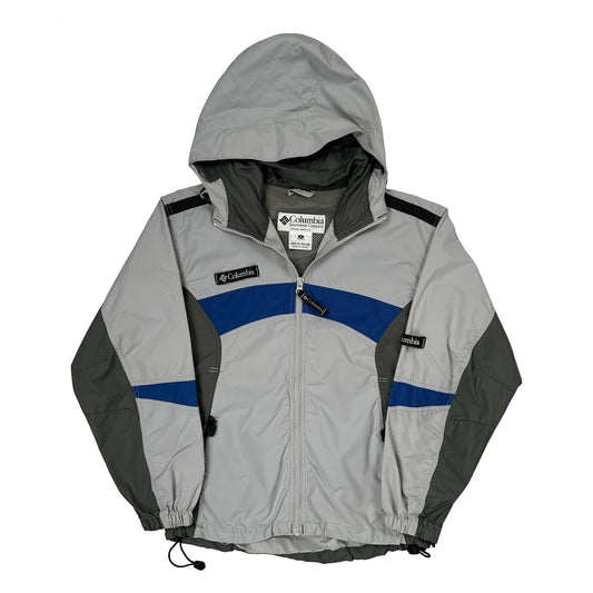 Columbia Windbreaker - Small Gray Polyester