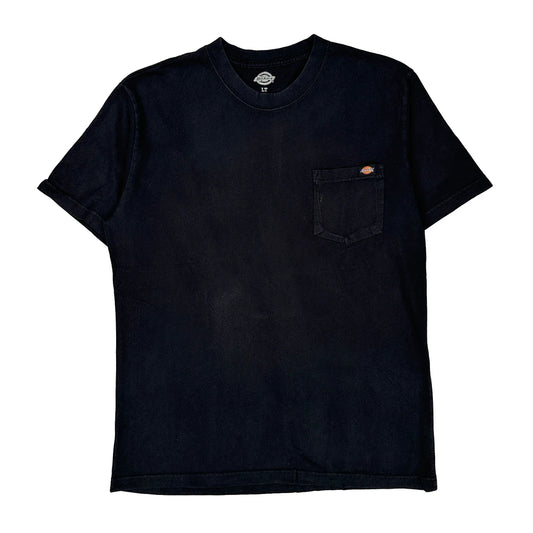 Vintage Dickies Tall T-Shirt - Large Black Cotton