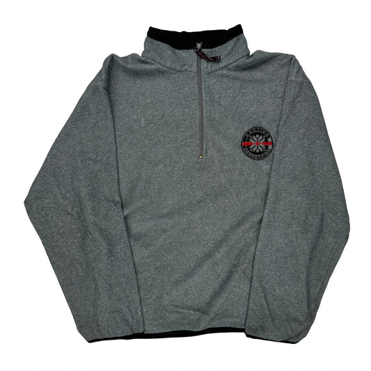 Nautica 1/4 Zip - Large Grey Polyester