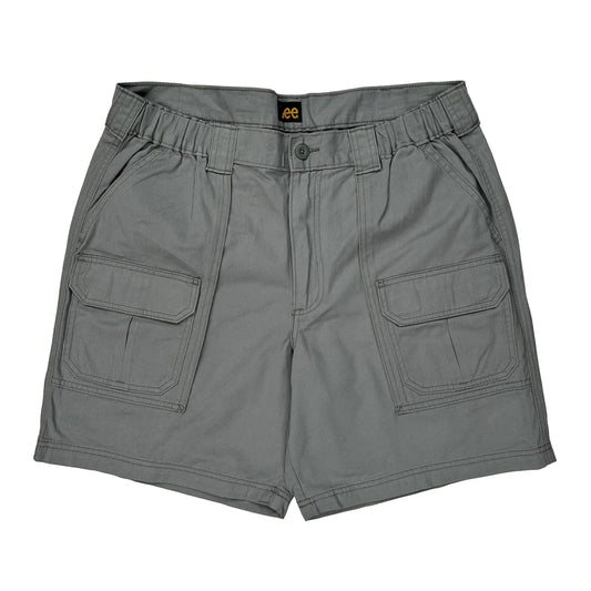 Lee Cargo Shorts - 34W 8L Gray Cotton