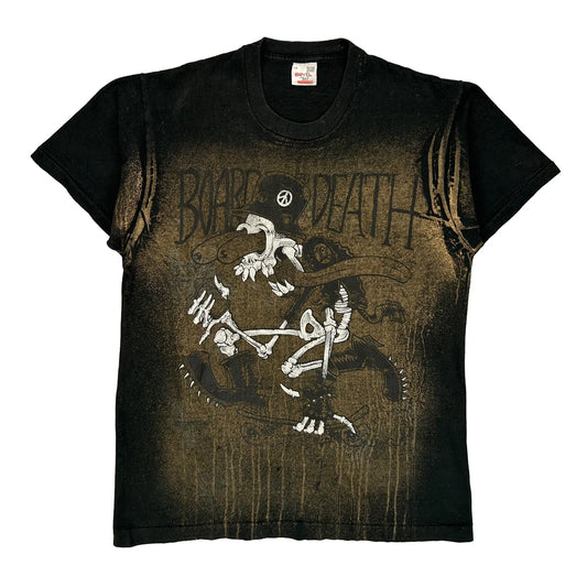 Board To Death 1988 Movel Single Stitch T-Shirt - Large Black Cotton