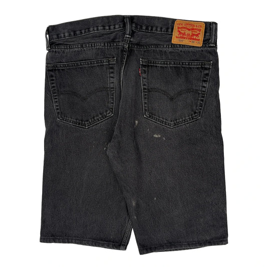 Levis Denim Shorts - 34W 11L Black Denim