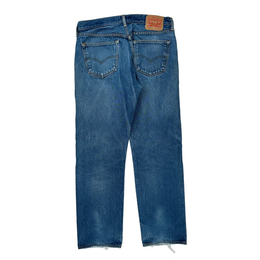 501 Levis Jeans - 32W 29L Blue Denim