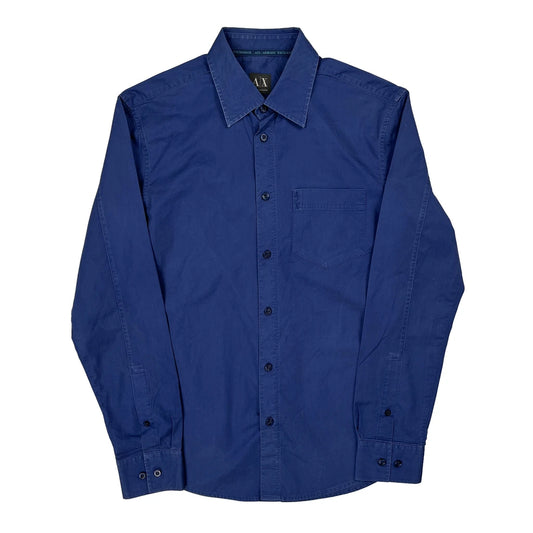 Armani Exchange Shirt - Medium Blue Cotton