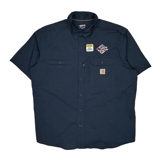 Factory Team Carhartt Short Sleeve Shirt - 2XL Navy Polyester