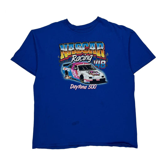 Daytona 500 Nascar T-Shirt - XL Blue Cotton