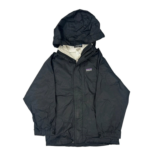 Age 5-6 Patagonia Waterproof Jacket - Small Black Nylon