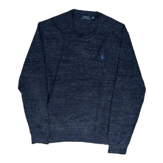 Polo By Ralph Lauren Jumper - Large Navy Knitted