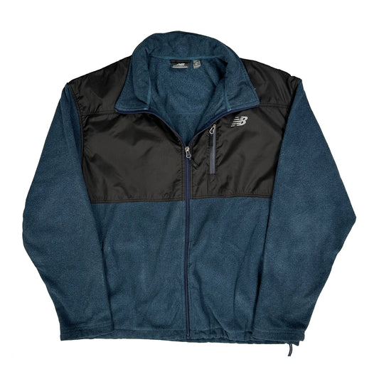 New Balance Fleece Jacket - XL Blue Polyester