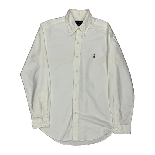 Ralph Lauren Shirt - Medium White Cotton