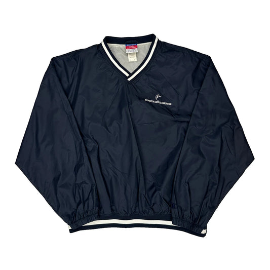 Information Control Corporation Champion Windbreaker - Large Navy Polyester