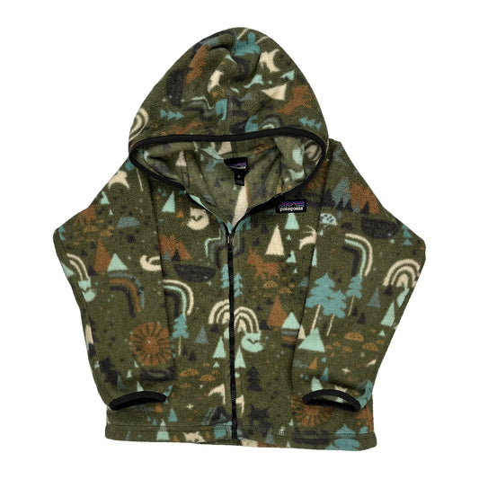 Age 3 Patagonia Graphic Hoodie - 2XS Green Polyester