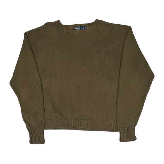 Polo By Ralph Lauren Jumper - 2XL Khaki Cotton