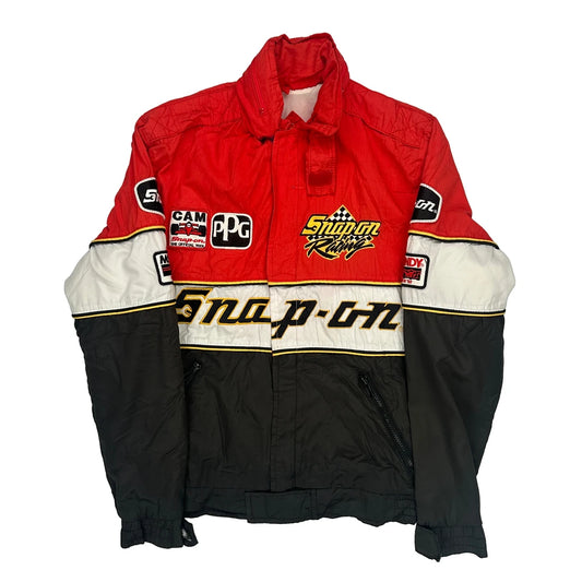 Snap - On Astro Graphic Bomber Jacket - Medium Black Polyester