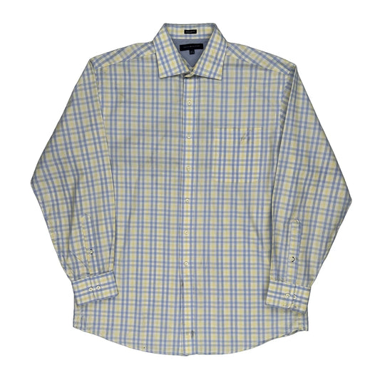 Tommy Hilfiger Checked Shirt - Large Blue Cotton