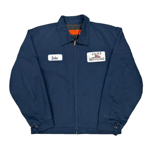 J.A.W.S Recycling Red Kap Jacket - Large Blue Polyester