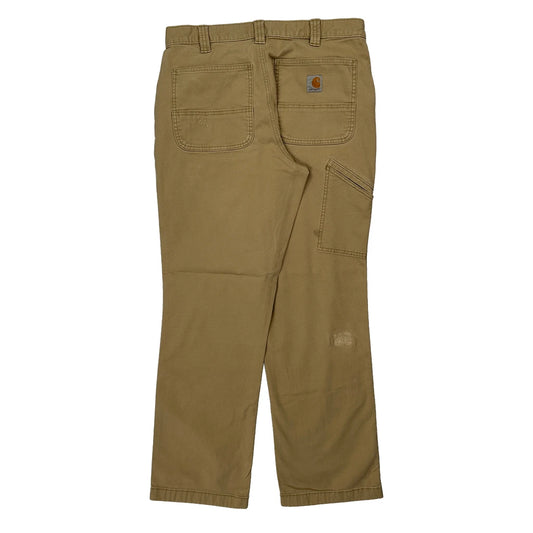 Carhartt Carpenter Trousers - 30W 30L Beige Cotton