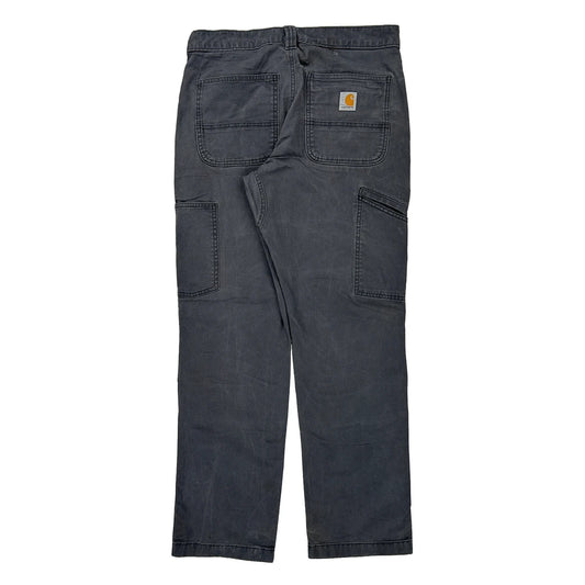 Carhartt Double Knee Carpenter Trousers - 30W 30L Grey Cotton