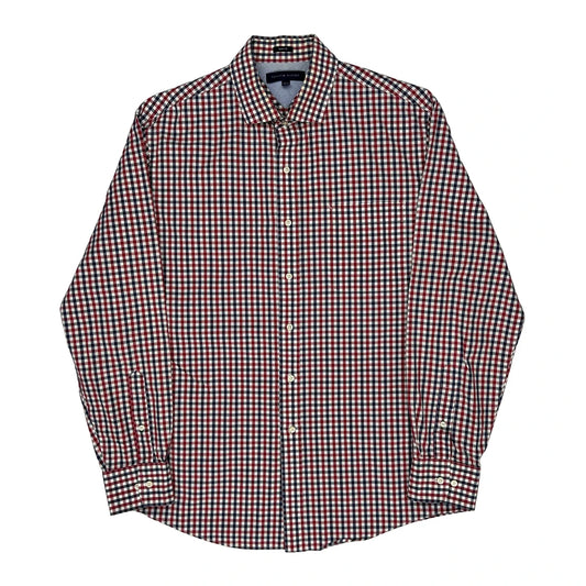 Tommy Hilfiger Checked Shirt - Large Red Cotton