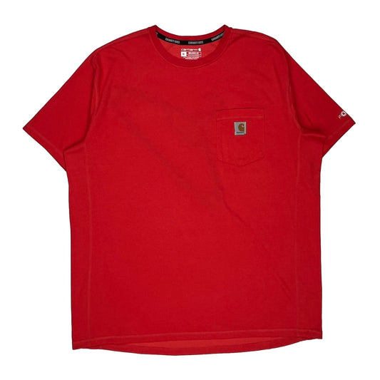 Carhartt T-Shirt - XL Red Cotton