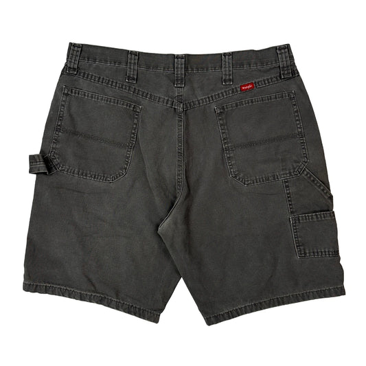 Wrangler Carpenter Shorts - 36W 10L Grey Cotton