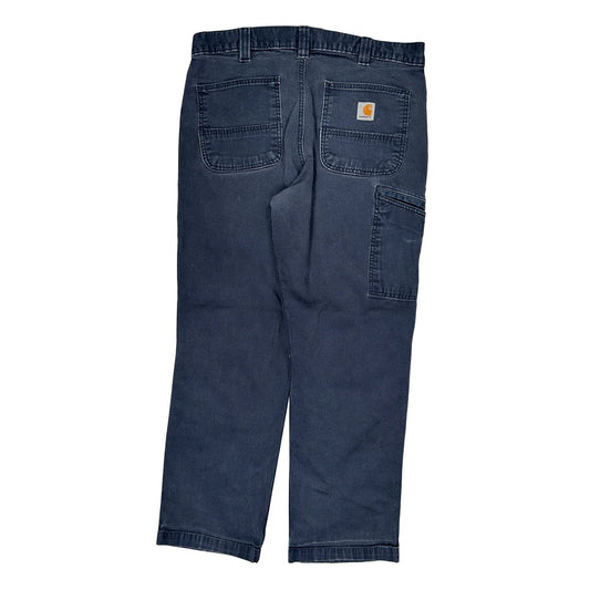 Carhartt Carpenter Trousers - 33W 30L Blue Cotton