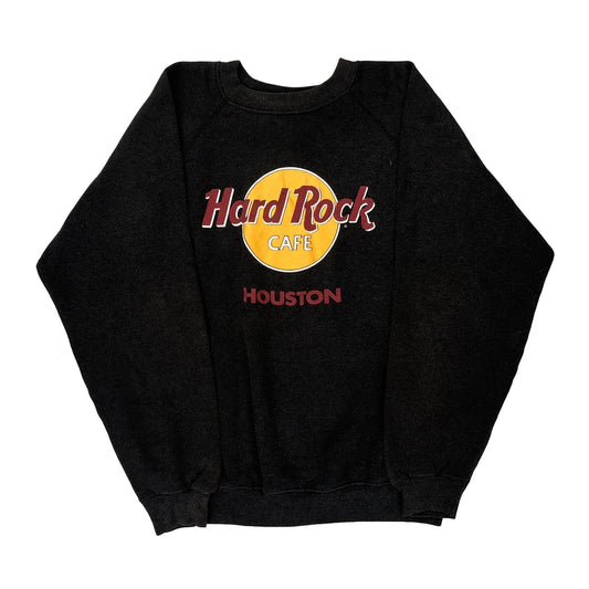 Hard Rock Cafe Hanes Sweatshirt - Large Black Cotton Blend