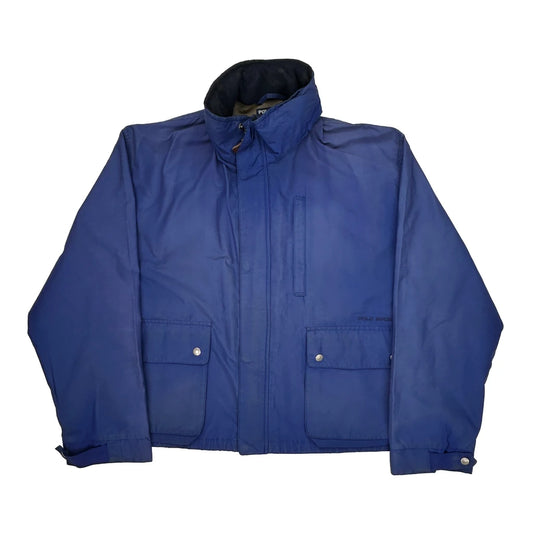 Polo Sport Jacket - Large Blue Cotton Blend