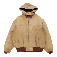  Vintage beige Heavily Worn Carhartt Jacket - mens xx-large