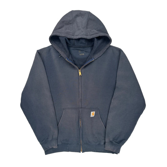 Carhartt Hoodie - Large Blue Cotton Blend