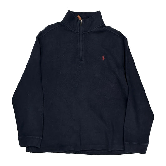 Polo By Ralph Lauren 1/4 Zip - XL Navy Cotton