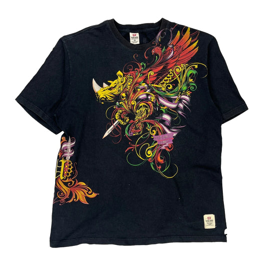 Ecko Unltd Graphic T-Shirt - 2XL Black Cotton