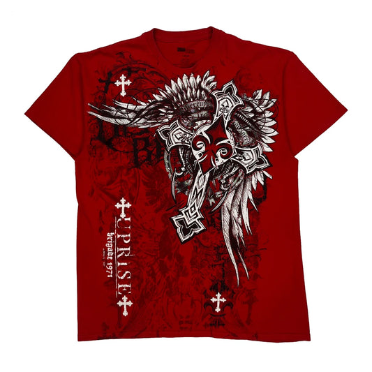 Urban Legends Graphic T-Shirt - Large Red Cotton