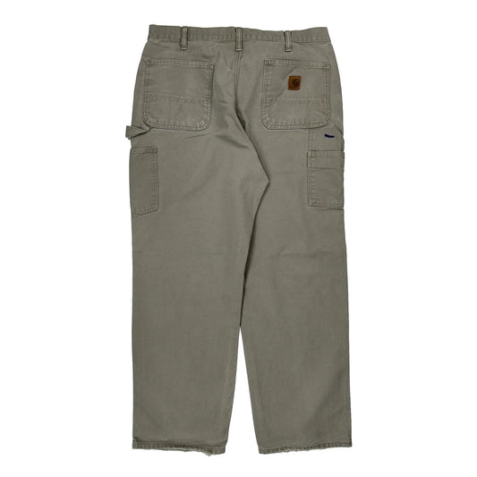 Carhartt Carpenter Trousers - 36W 32L Grey Cotton