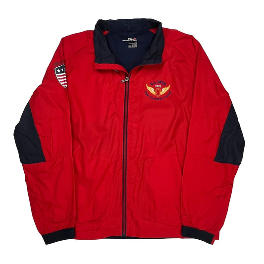 Vintage Rlx Ralph Lauren U.S. Open 2012 Windbreaker - XL Red Polyester