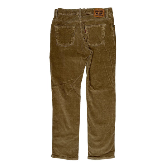 Levis Slim Fit Jeans - 30W 30L Brown Cotton